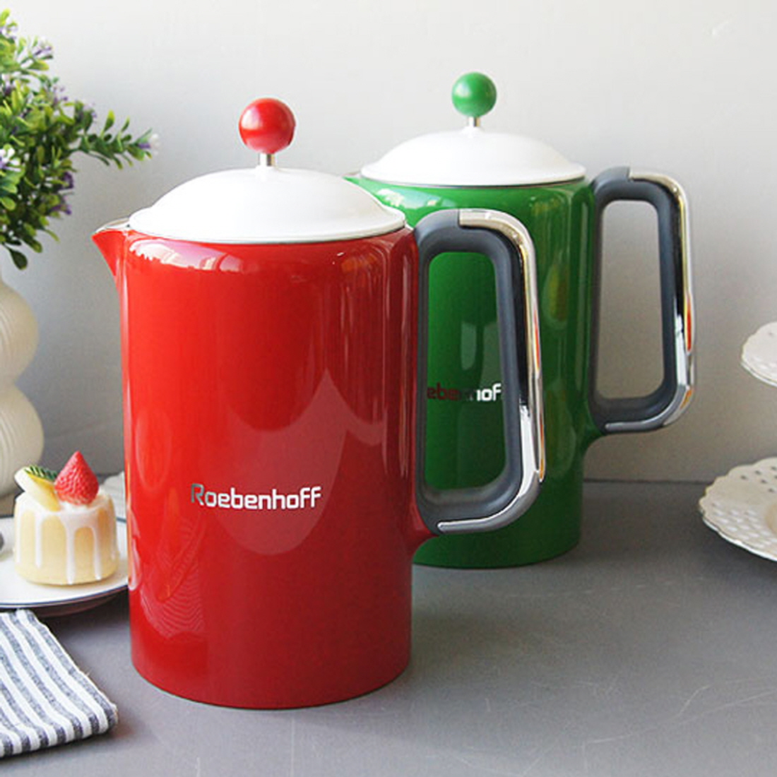 빈티지 통주물 전기포트 대용량 분유포트 보온 차탕기 온도조절 레벤호프 티메이커 1.5L