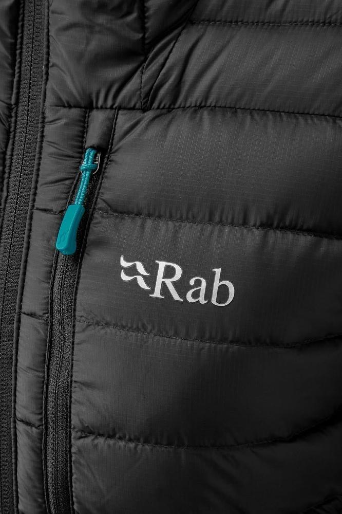 Rab 여성용 하이킹 등산 스키용 Microlight 알파인 다운 재킷 - 블랙 스몰 오리온 블루 XS - 상세 이미지 5