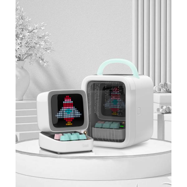 Divoom Ditoo 프로 레트로 픽셀 아트 블루투스 휴대용 스피커 알람 시계 DIY LED 디스플레이 보드 귀여운 선물 홈 조명 장식 : 가다상회