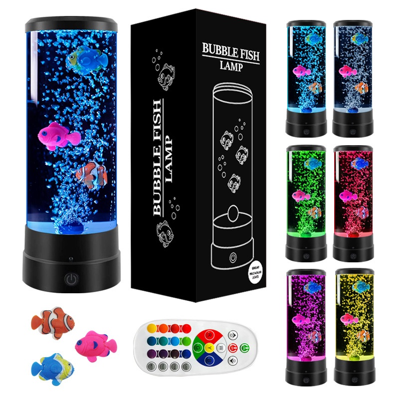 12인치 LED 버블피쉬 LED 무드등 침실 테이블램프 선물 홈데코 조명 - 상품 이미지