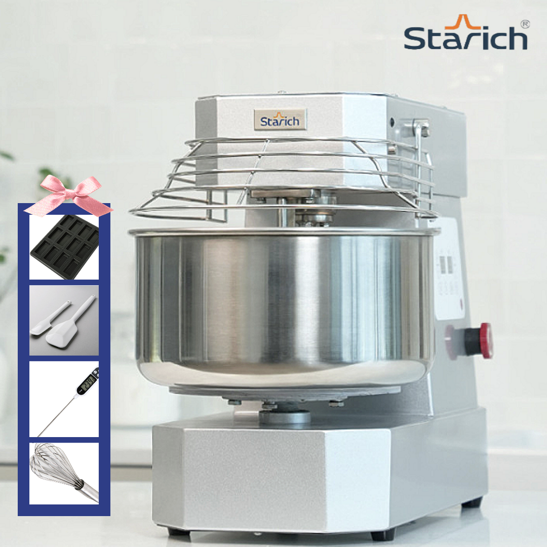 스파이럴반죽기 10L 믹서 스타리치 제빵반죽기 밀가루 기계 스탠드 업소용 가정용 4KG HX10