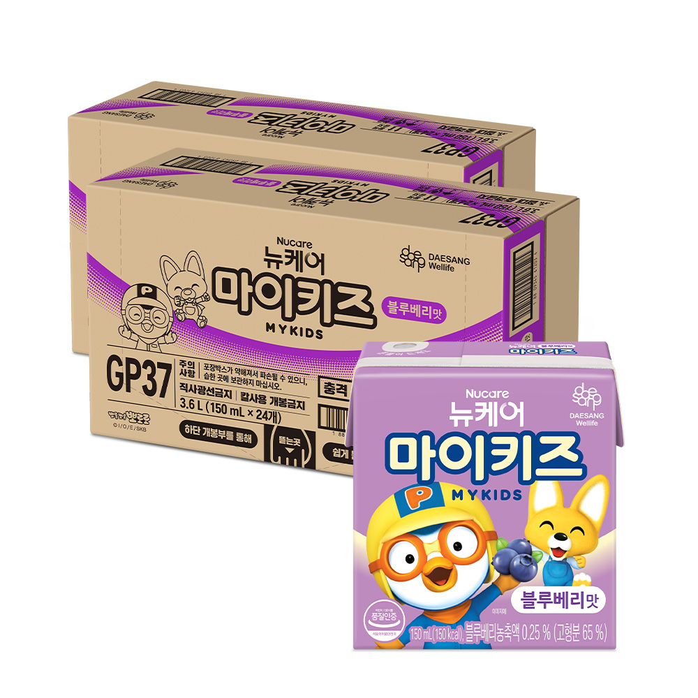 뉴케어 마이키즈 블루베리맛 아이간식 150ml, 48개 - 상품 이미지