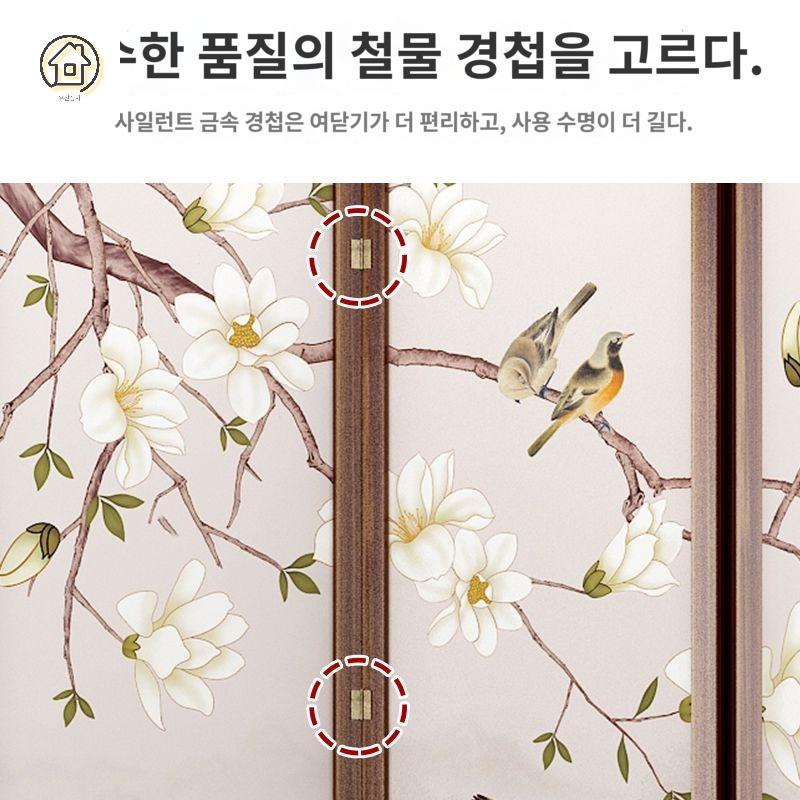 가림막 한옥 로비 레스토랑 접이식 병풍 칸막이 복도 일식집 중식당 가벽 입구 호텔 파티션 - 상세 이미지 4