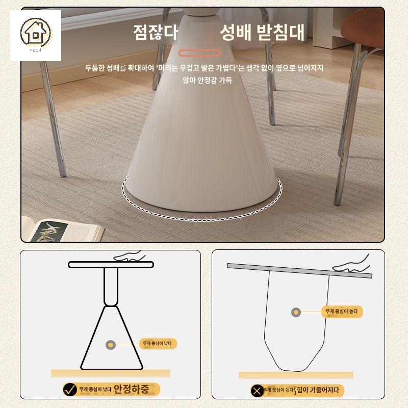 협탁 노르딕 철제 거실 코너 테이블 침대 소파 감성 사이드 이미지 6