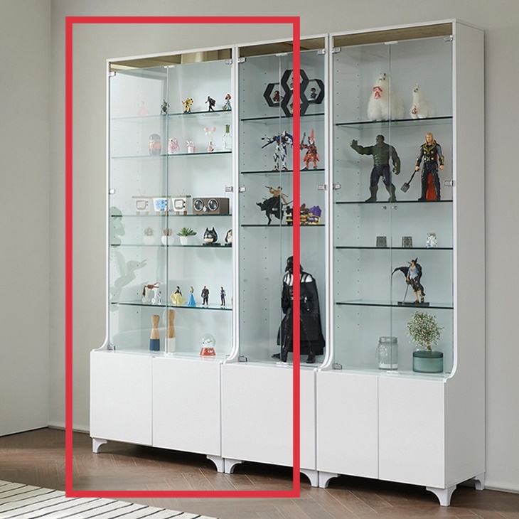 유리문 장식장 5단 진열장 상패 트로피장 굿즈 장식장