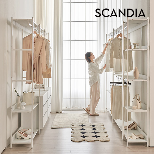스칸디아 노든 철제 드레스룸 시스템장 코너형 옷장 - 상세 이미지 5