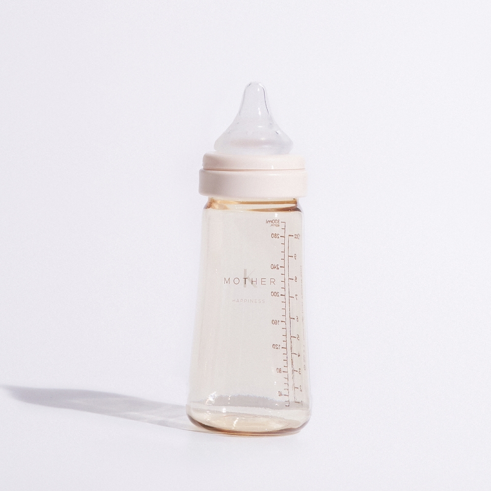 마더케이 신생아 PPSU 젖병 배앓이 방지 (노꼭지) 280ml, 2개, 크림 이미지 7
