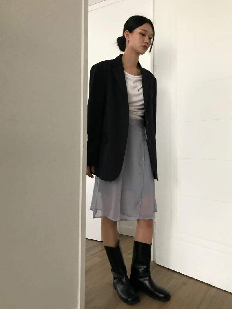 [속치마SET] 캐머런 레이어드 랩 스커트 상세 이미지 36