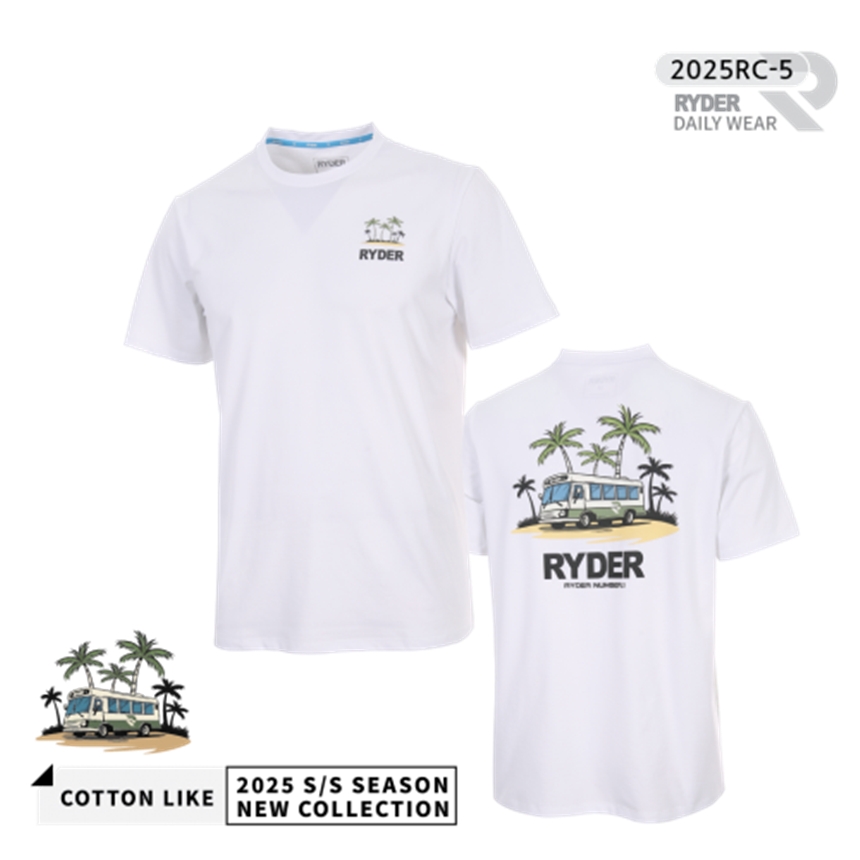 라이더 2025RC-5 코튼라이크 남여공용 반팔티셔츠 배드민턴 복 탁구 스쿼시 스포츠의류 - 상품 이미지