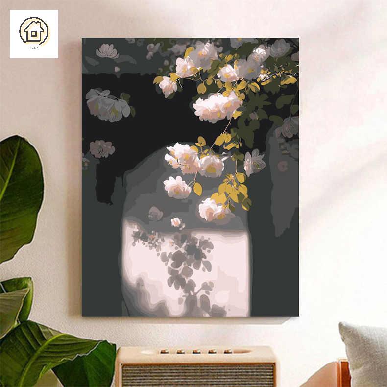 꽃 그림 액자 세트 명화그리기 색칠하기 유화 컬러링북 장미 스트리트 공용 - 상품 이미지