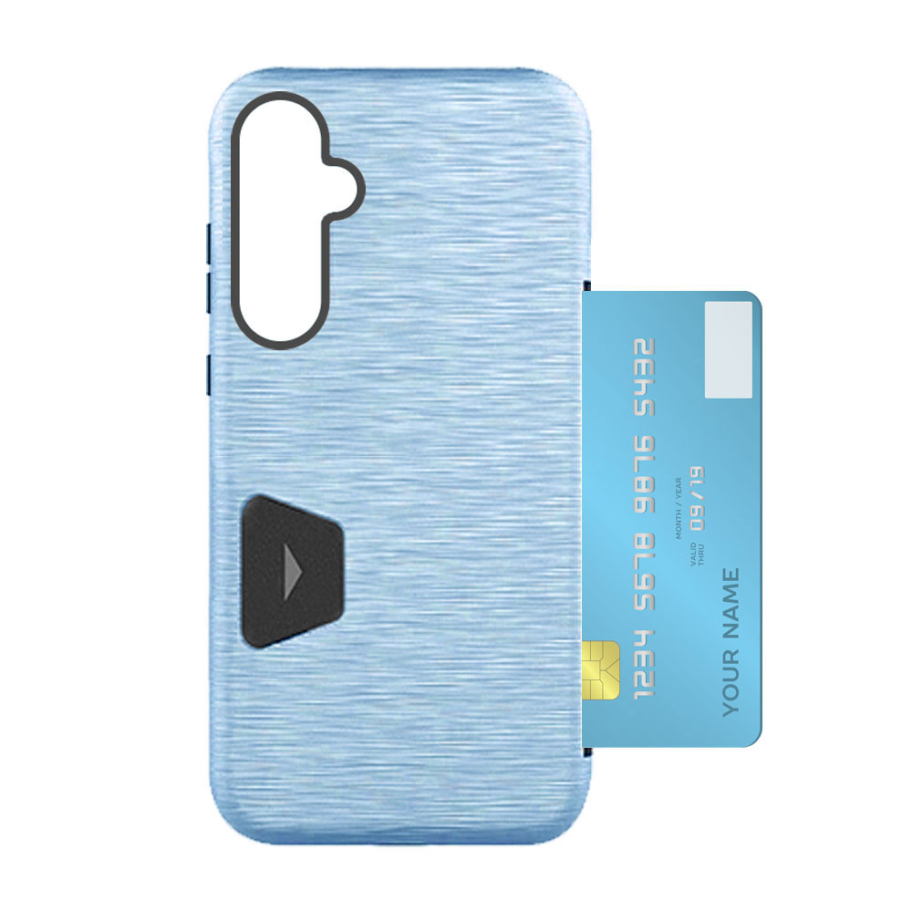 테크 카드 범퍼 케이스 블루, 갤럭시S24 FE