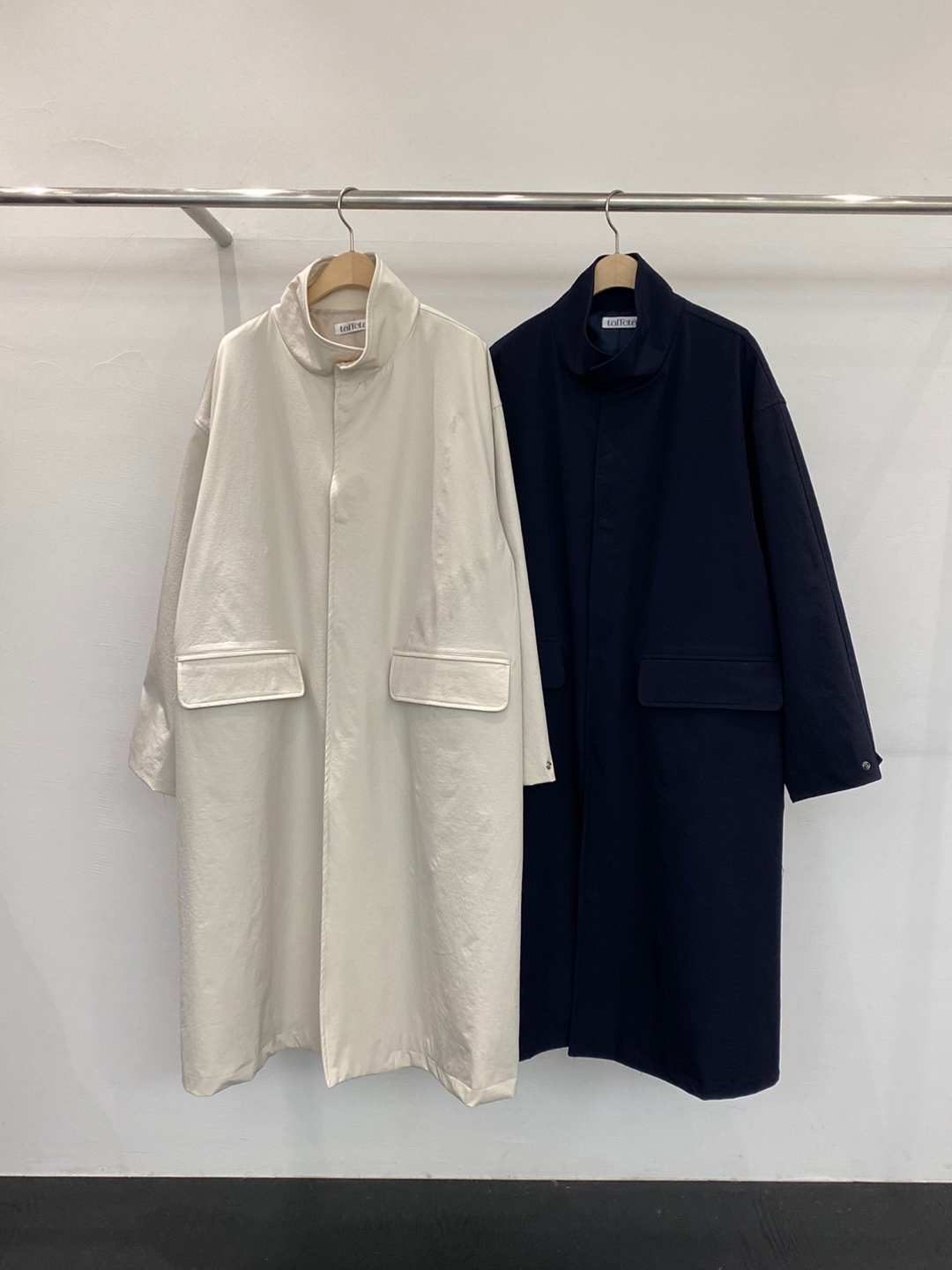 taffeta 타프타 노마 트렌치 코트 래글런 하이넥 히든 싱글 롱 ct 상세 이미지 13