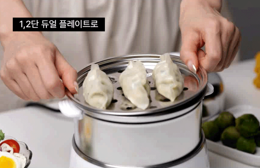 가이타이너 스텐 2단 계란찜기 GTKES-1000 미니 에그쿠커 달걀삶는 기계 판매처 상세 정보 이미지 3