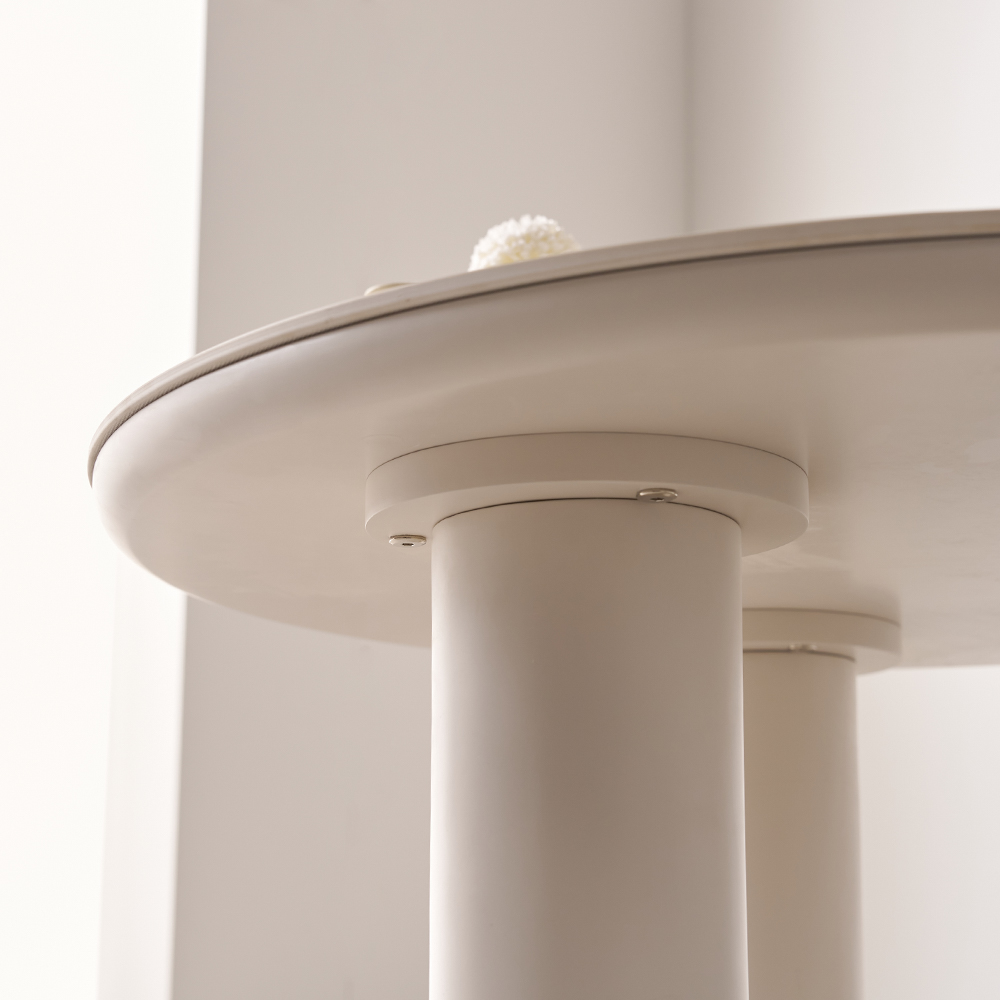 원형 소파 테이블 밀크 세라믹 거실탁자 커피테이블 트리플