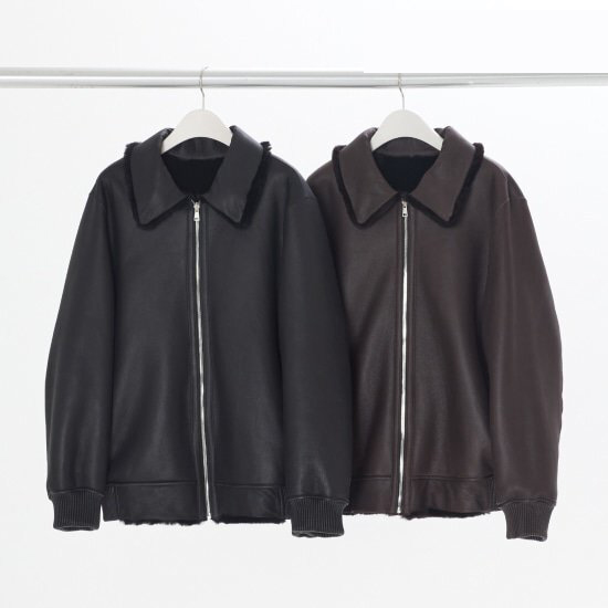 [로보] 프리미엄 리버시블 무스탕 점퍼 (남성용) GMS23C061