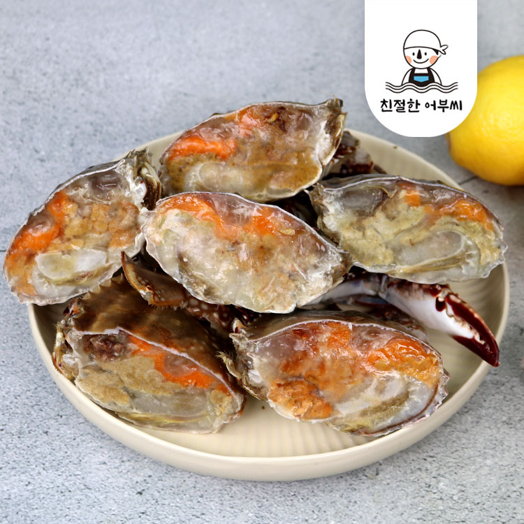 알이 꽉찬 절단 손질꽃게 급냉 냉동 연평도 친절한어부씨 1kg, 1개 이미지 6