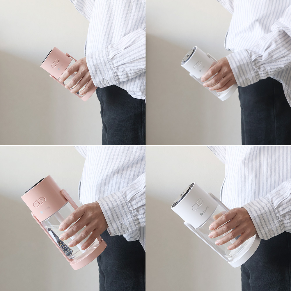 이놀 스윙미스트 각도조절 미니가습기 600ml 무소음 세척편한 책상 탁상용 소형 아기방