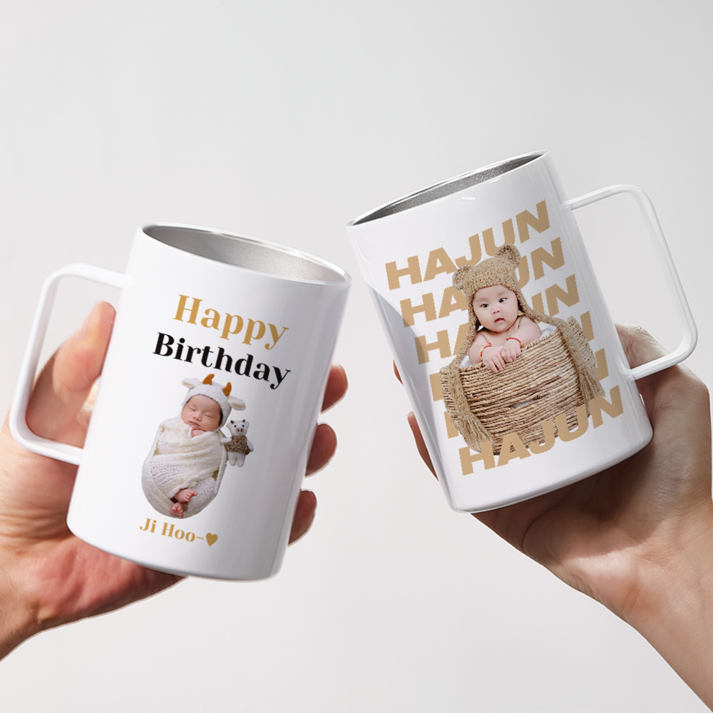 답례품 머그컵 제작 돌찬지 생일선물 소량 제작 443ml 디자인1 - 상세 이미지 4