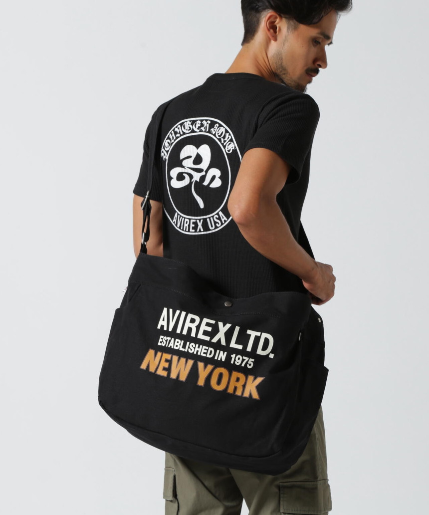 아비렉스 NEWSPAPER BAG NEW YORK 숄더 크로스백 가방 AX2702 - 상세 이미지 2