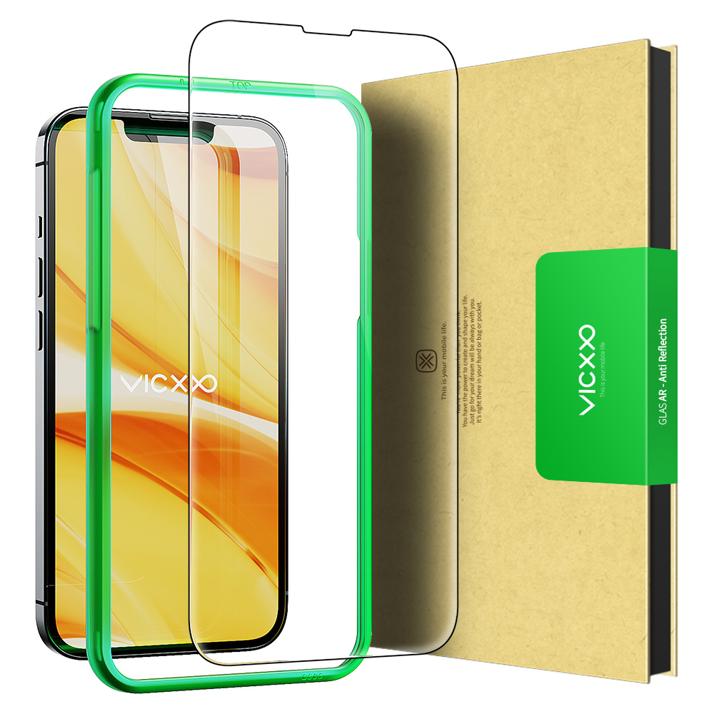 빅쏘 AR 저반사 고화질 강화유리 필름 아이폰13 미니, 1매입