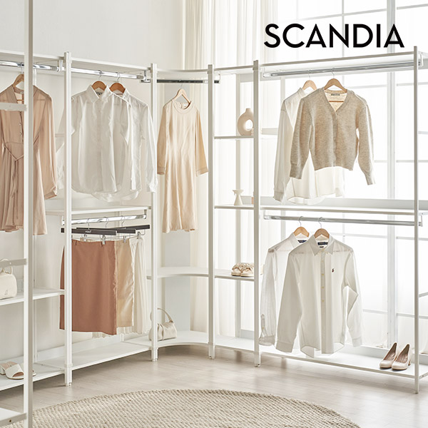 스칸디아 노든 철제 드레스룸 시스템장 코너형 옷장 - 상세 이미지 4