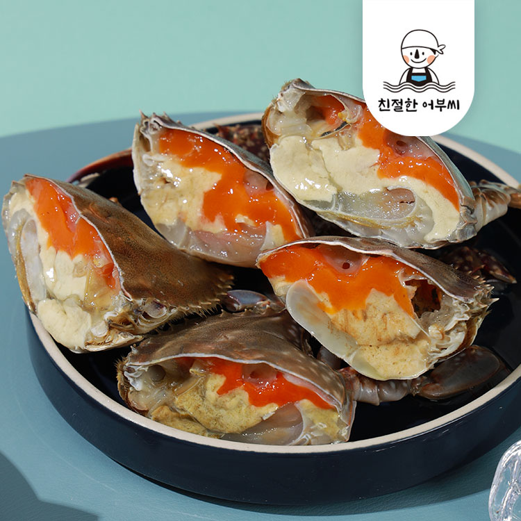 국내산 알배기 절단꽃게 500g 1kg 손질 냉동 급냉 연평도 꽂개 친절한어부씨