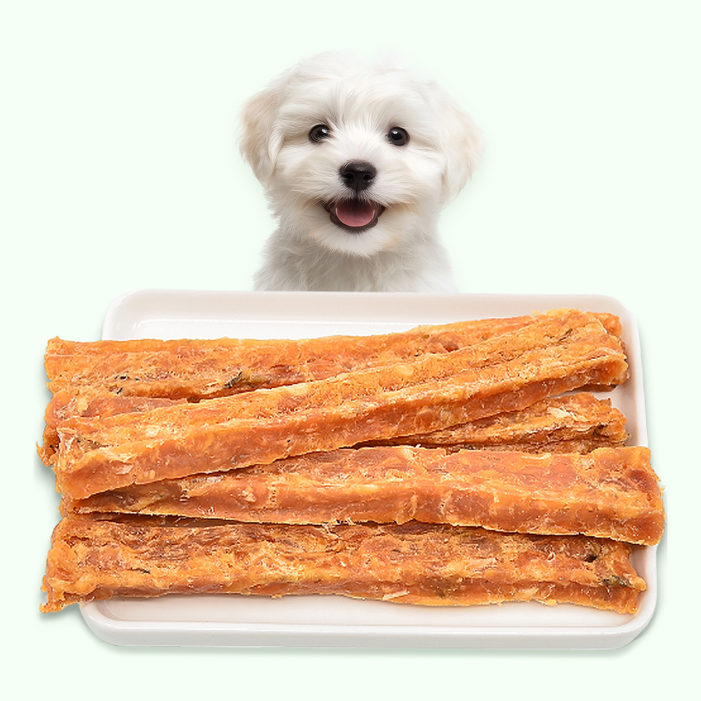 국내제작 살몬스틱 강아지 수제 간식 연어와 닭가슴살로 만든 영양 애견간식 연어+닭고기, 70g, 1개 - 상품 이미지