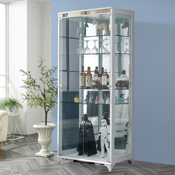 유리 문 장식장 트로피 진열장 상패 굿즈 진열장 건프라 장식장
