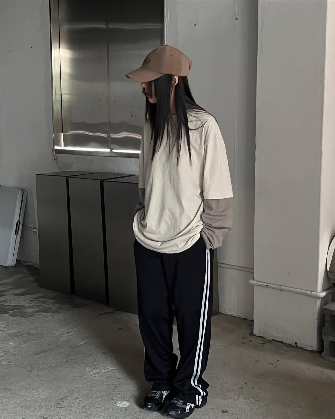 와이드팬츠 밴딩팬츠 편한바지 모노트랙팬츠 상세 이미지 9
