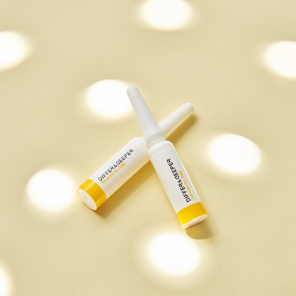 디퍼앤디퍼 순수비타민C 아스코르빅 포 데일리 앰플 기미 잡티 톤업 2ml x 7개 - 상세 이미지 5