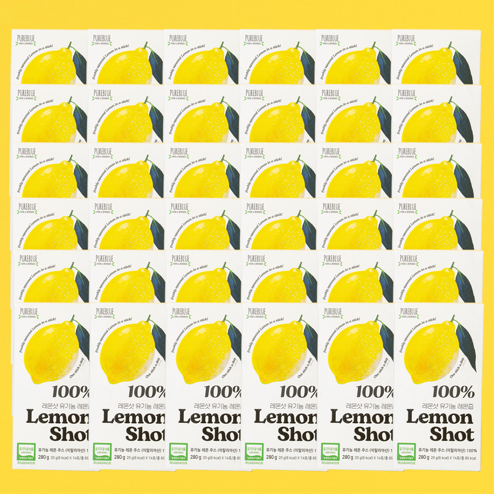 진한 유기농 레몬즙 원액 스틱 NFC 착즙 공법 항산화 14포, 24개
