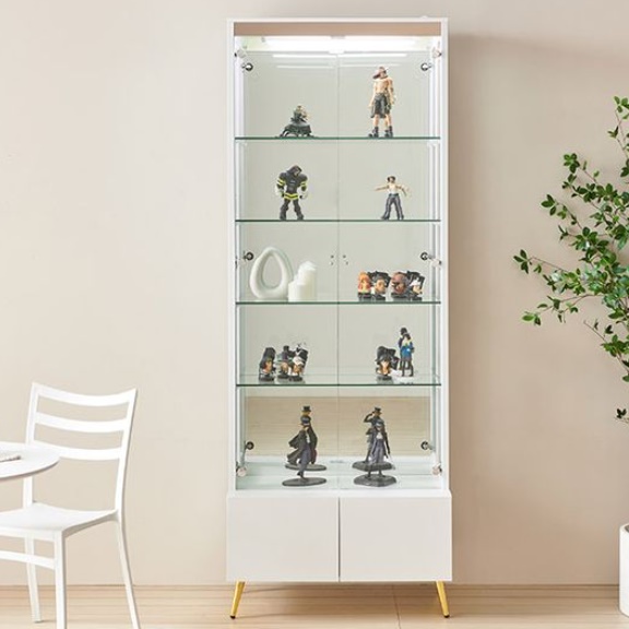 유리 문 장식장 상패 건프라 장식장 굿즈 진열장 트로피 진열장