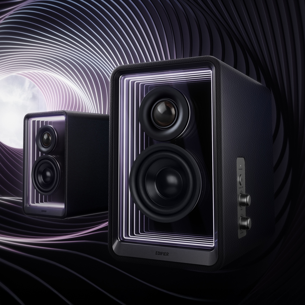 [EDIFIER] QR65 액티브 모니터 데스크탑 블루투스 스피커 블랙 제품 이미지