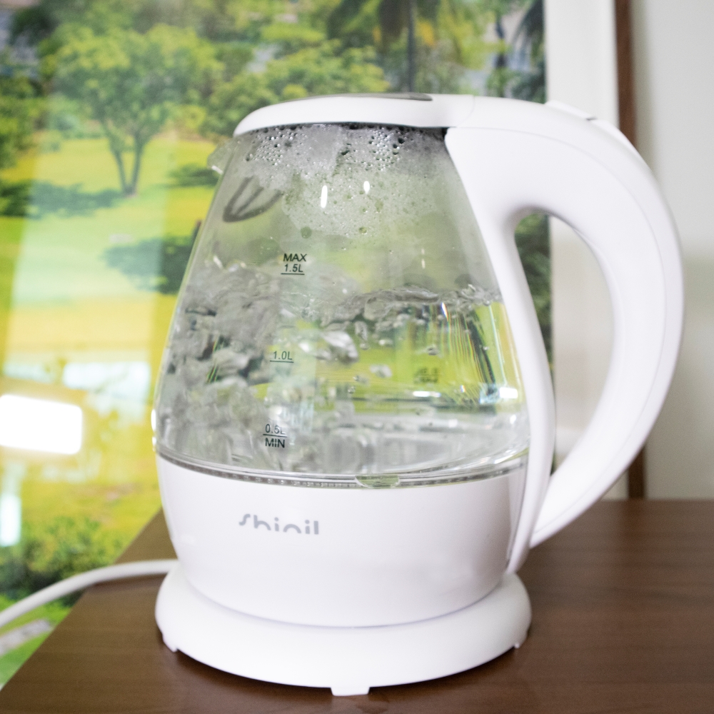 신일 전기포트 내열유리 미니 커피포터 차탕기