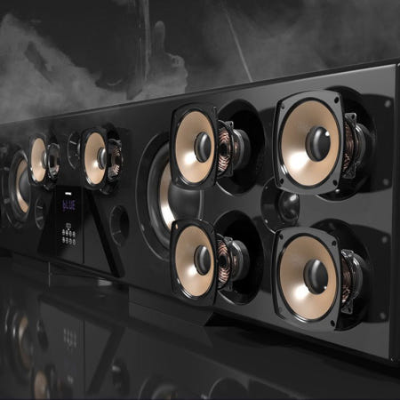 MGTEC 내장형우퍼 1000W급 입체음향 사운드바 6.2채널/티비사운드바 블루투스스피커 우퍼 스피커