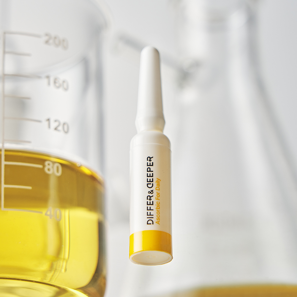 디퍼앤디퍼 순수비타민C 아스코르빅 포 데일리 앰플 기미 잡티 톤업 2ml x 7개 - 상세 이미지 4