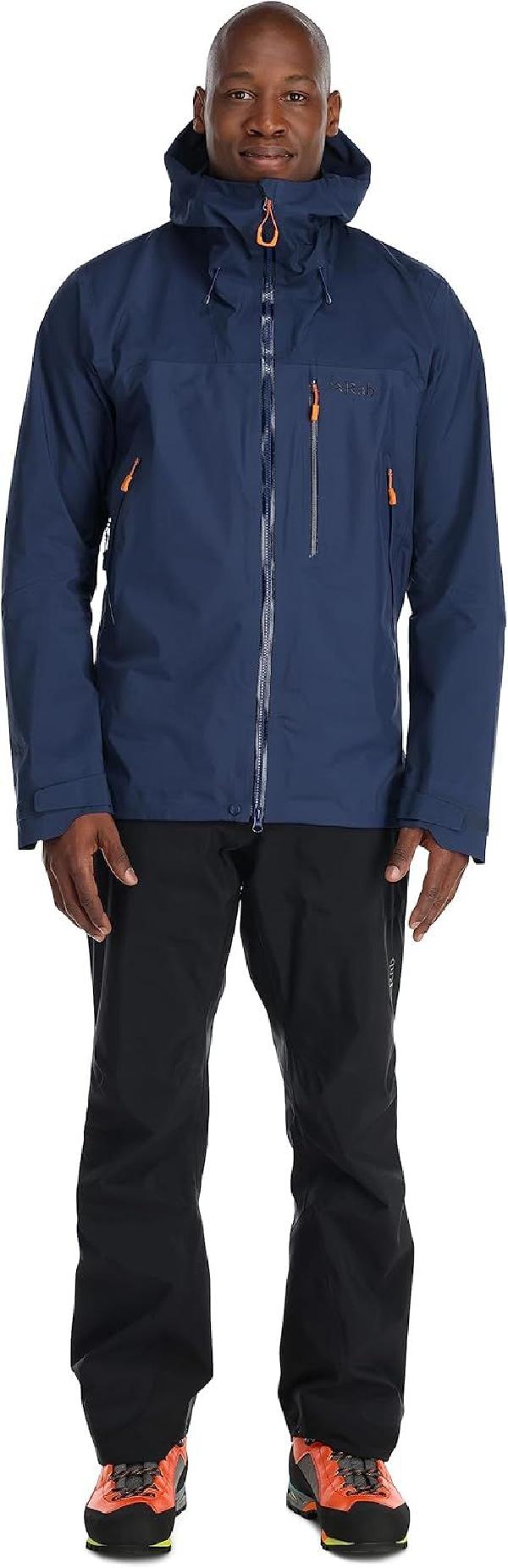 Rab 남성용 Latok Mountain GORE-TEX Pro 재킷 GTX 방수 통기성 쉘 트레킹 등산 및 - 딥 잉크 라지 딥 잉크 M - 상세 이미지 5