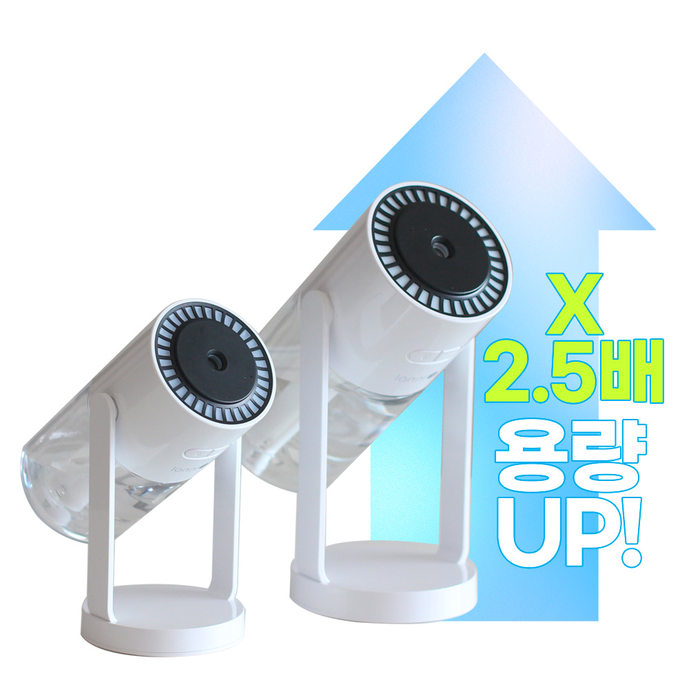 이놀 스윙미스트 각도조절 미니가습기 600ml 무소음 세척편한 책상 탁상용 소형 아기방