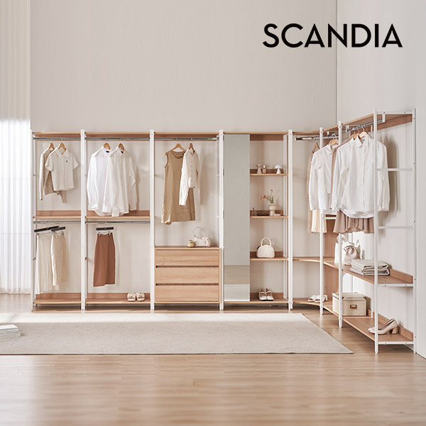 스칸디아 노든 철제 드레스룸 시스템장 코너형 옷장 - 상세 이미지 2