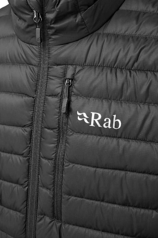 Rab 트레킹 클라이밍 스키용 남성용 마이크로라이트 다운 재킷 - 블랙 미디엄 라이트 카키 S - 상세 이미지 5