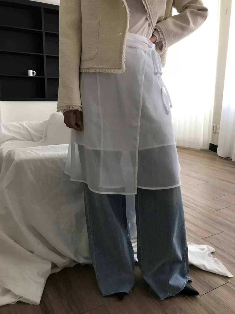 [속치마SET] 캐머런 레이어드 랩 스커트 상세 이미지 60