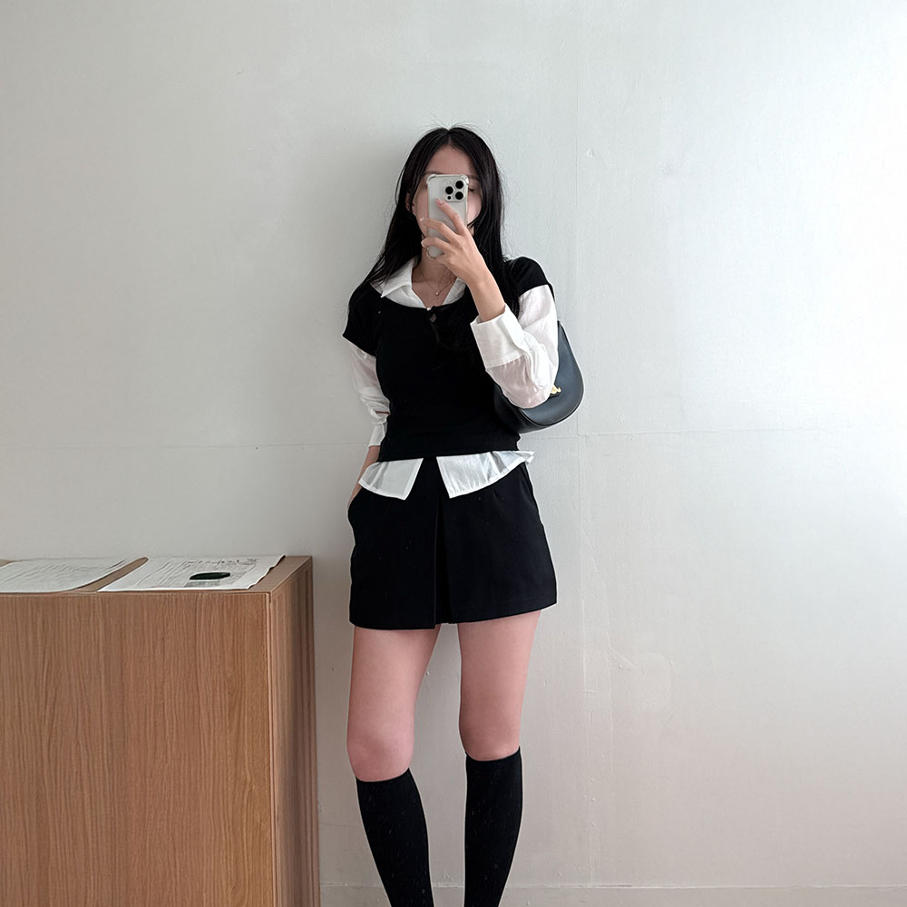 시스루블라우스 실크 새틴 화이트 블라우스 이미지 6