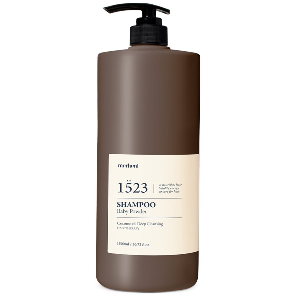 메르헨트 코코넛오일 딥클렌징 대용량 샴푸 베이비파우더향 1.5L 두피 정수리냄새