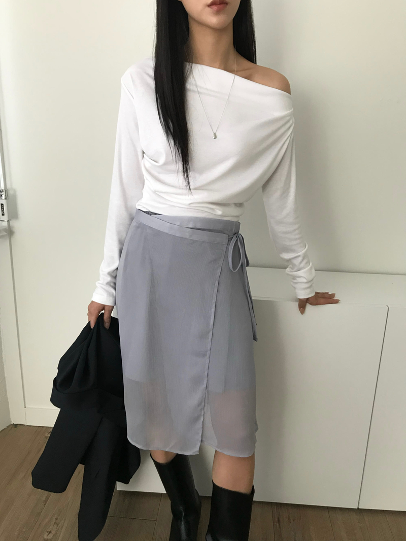 [속치마SET] 캐머런 레이어드 랩 스커트 상세 이미지 31