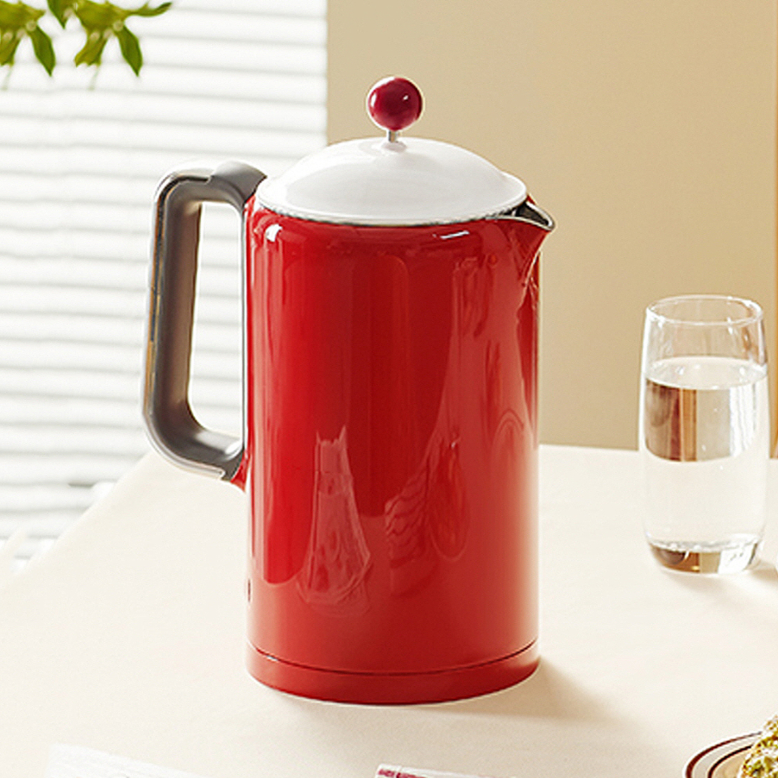 빈티지 통주물 전기포트 대용량 분유포트 보온 차탕기 온도조절 레벤호프 티메이커 1.5L