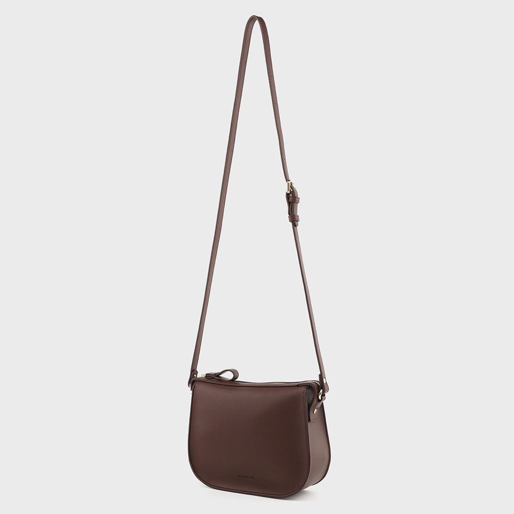 몽삭 로린 크로스바디백 다크브라운 AP12-2502-DB