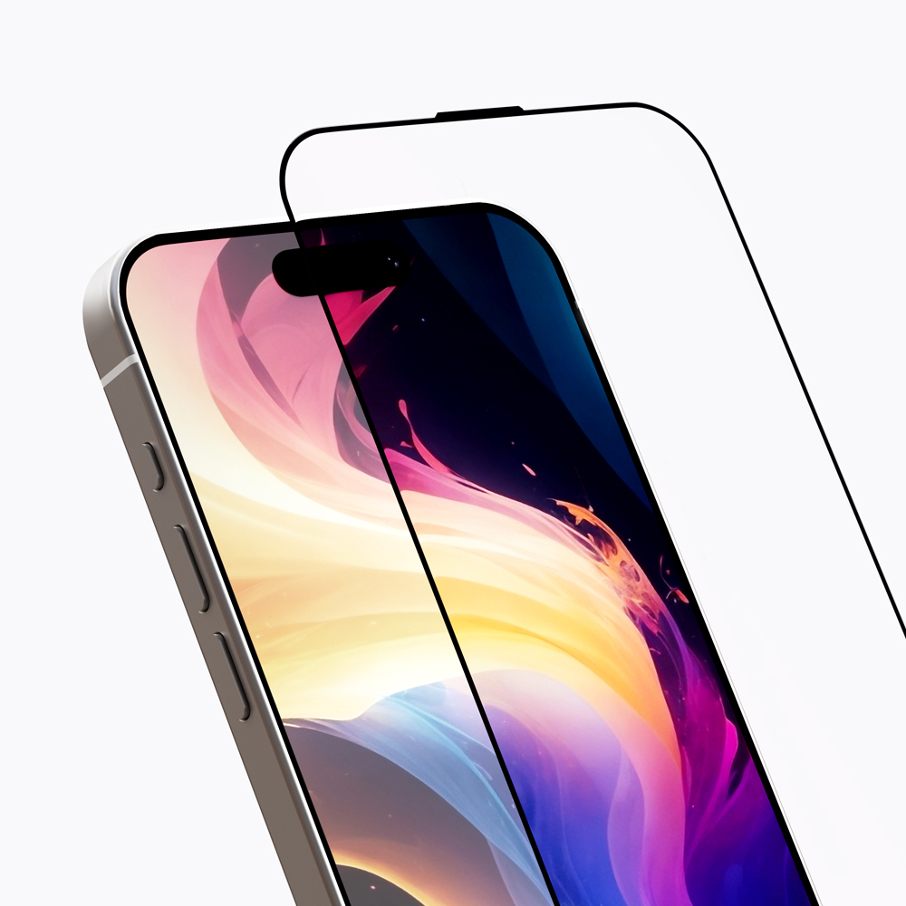 지니비 리얼컬러 AR 초고화질 무반사 강화유리 필름 아이폰17, 1매입