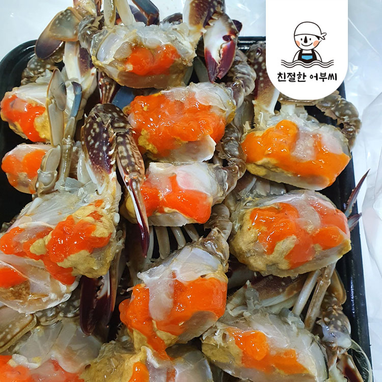 손질 절단꽃게 냉동 급냉 봄 가을 알배기 꽂개 친절한어부씨