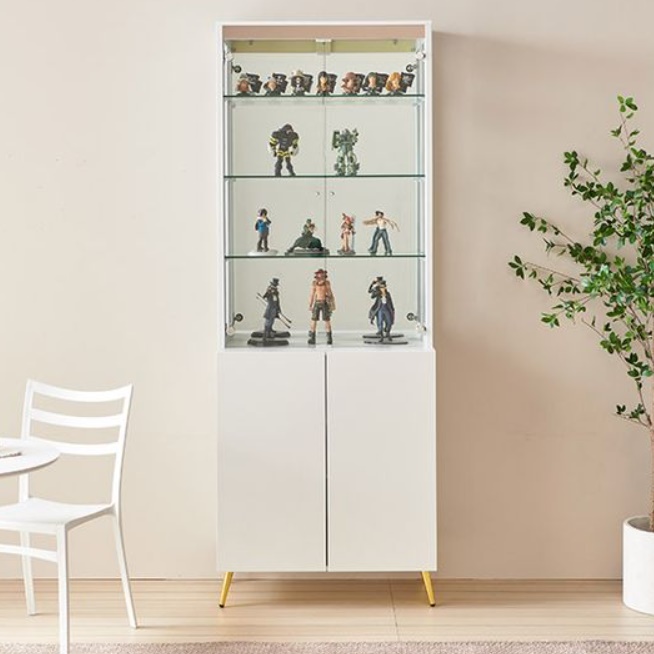 유리 문 장식장 상패 건프라 장식장 트로피 진열장 굿즈 진열장
