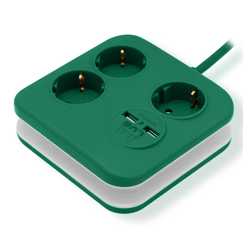 러그박스 감아쓰는 원형 납작멀티탭 3구+USB2구 3m 5m 코드릴 전기릴선 이미지 8